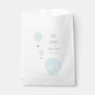 Blue Hot Air Balloon   Baby Shower Favour Bags