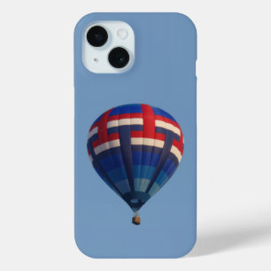 Blue Hot Air Balloon iPhone 15 Case