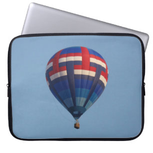 Blue Hot Air Balloon Laptop Sleeve