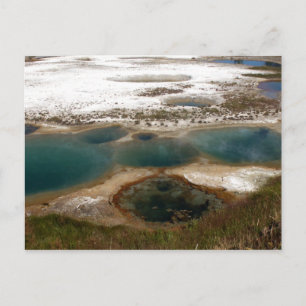 Blue Hot Springs Yellowstone Postcard