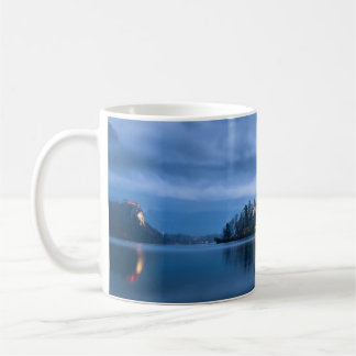 Blue Hour at Lake Bled photo landscape Coffee Mug
