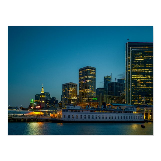 Blue Hour in the City Poster (Front)