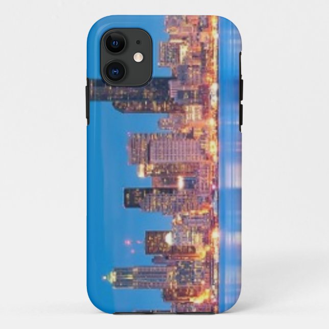 Blue hour view of downtown Seattle Case-Mate iPhone Case (Back)