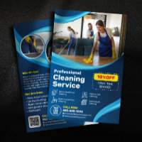 Blue House Cleaning Housekeeper Janitorial Maid