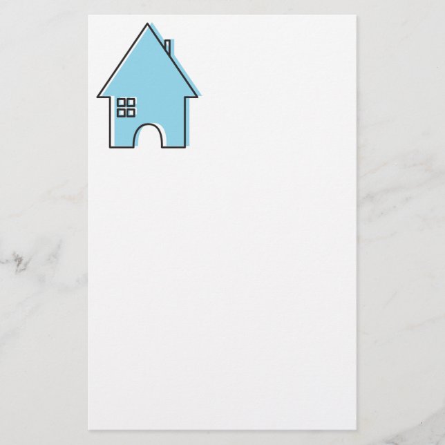 Blue House customisable Realtor stationery (Front)