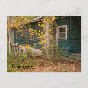 Blue House in Tennessee Postcard