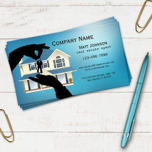 Blue House Keys Real Estate Business Card