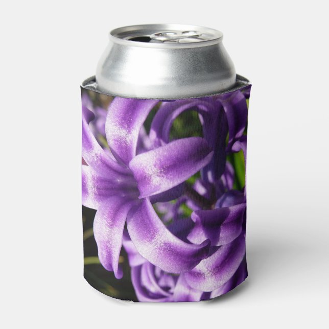 Blue Hyacinth I Spring Floral Can Cooler (Can Front)