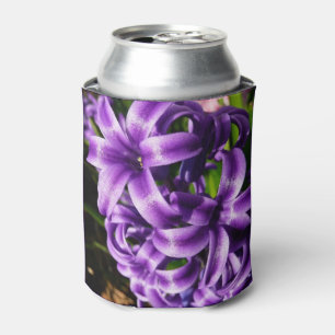 Blue Hyacinth II Spring Floral Can Cooler