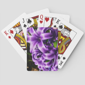Blue Hyacinth II Spring Floral Playing Cards
