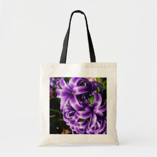Blue Hyacinth II Spring Floral Tote Bag