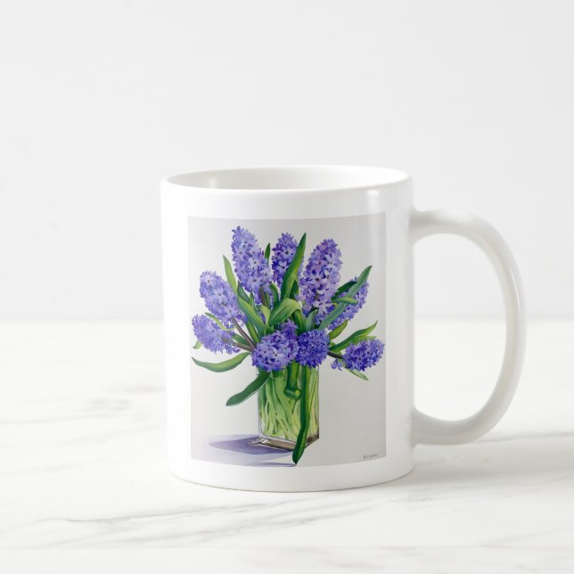 Blue Hyacinths Coffee Mug (Right)