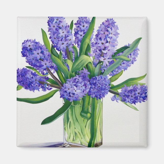 Blue Hyacinths Magnet (Front)