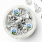 Blue Hydrangea and Circle Shower Favour