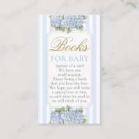 Blue Hydrangea Baby Shower Boy Book