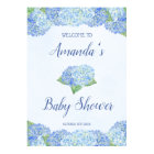 Blue Hydrangea Baby Shower Personalised