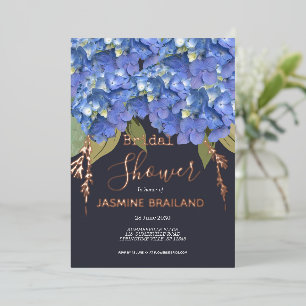 Blue Hydrangea Blooms Personalised Bridal Shower