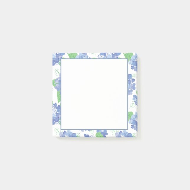 Blue Hydrangea blooms Post-it Notes (Front)