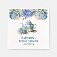 Blue Hydrangea Bridal Tea Party