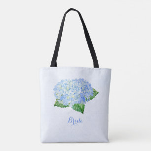 Blue Hydrangea Bridal Tote Bag