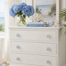 Blue Hydrangea Coastal Cabinet Knob