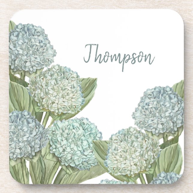 Blue Hydrangea Coaster (Front)