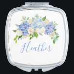 Blue Hydrangea Compact Mirror Bridal Party Gift<br><div class="desc">Blue Hydrangea Compact Mirror Bridal Party Gift</div>