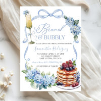 Blue Hydrangea Coquette Brunch and Bubbly Bridal