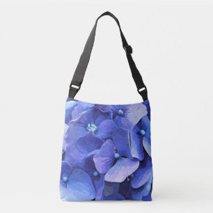 BLUE HYDRANGEA CROSSBODY BAG