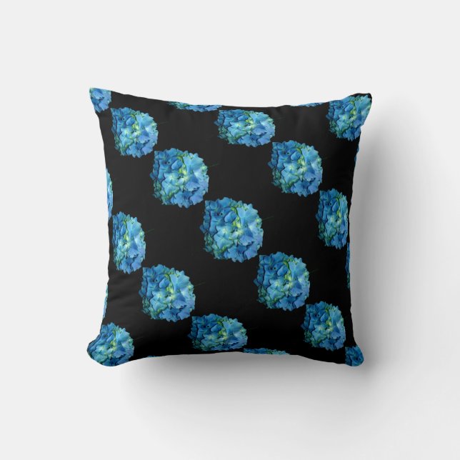 Blue Hydrangea Cushion (Front)