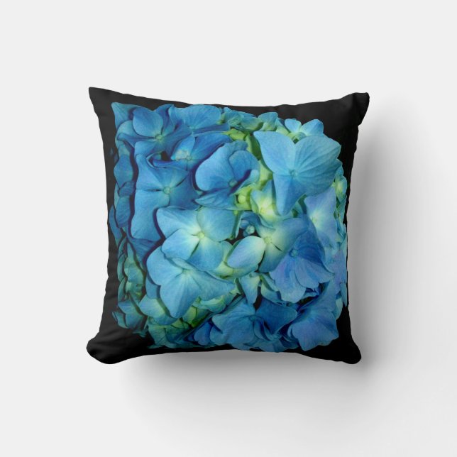 Blue Hydrangea Cushion (Front)