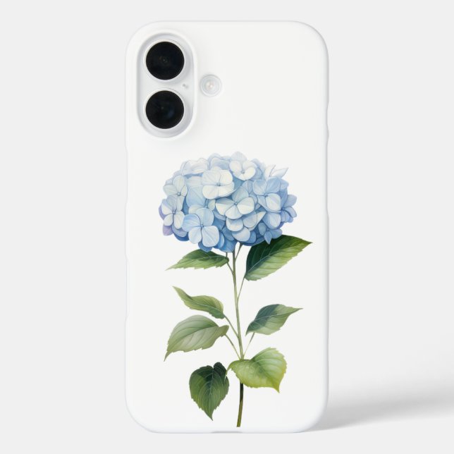 Blue Hydrangea Elegance Case-Mate iPhone Case (Back)