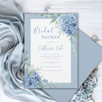 Blue Hydrangea Floral Bridal Elegant Shower