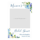 Blue Hydrangea Floral Bridal Shower Photo Booth