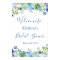 Blue Hydrangea Floral Chic Bridal Shower Sign