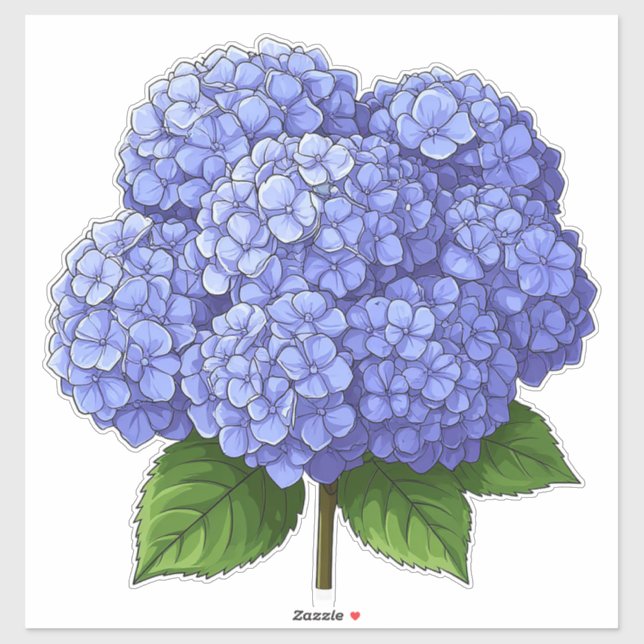 🌸 Blue Hydrangea Floral Cluster Garden 🌸 (Sheet)