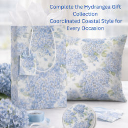 Blue Hydrangea Floral Gift Bag
