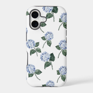 Blue Hydrangea Floral Pattern   Watercolor Botanic