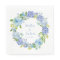 Blue Hydrangea Floral Wedding Paper Napkin