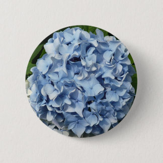 Blue Hydrangea Flower 6 Cm Round Badge