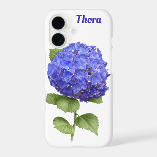 Blue Hydrangea Flower Botanical Art Personalised