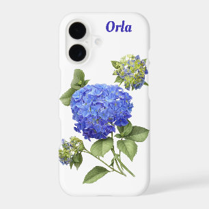 Blue Hydrangea Flower Botanical Art Personalised