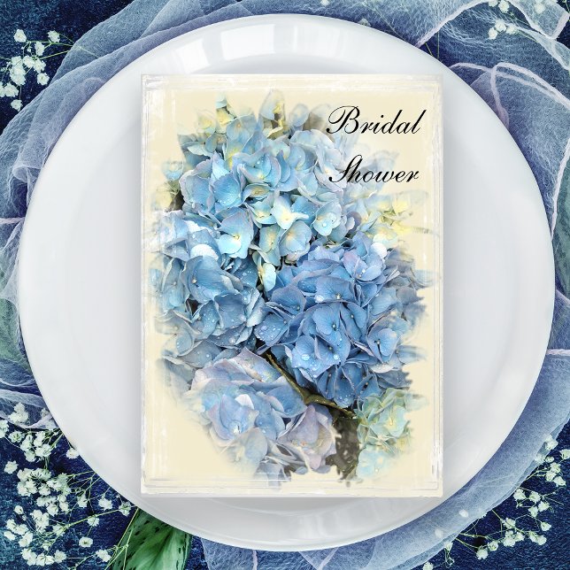 Blue Hydrangea Flower Bridal Shower Invitation (Creator Uploaded)