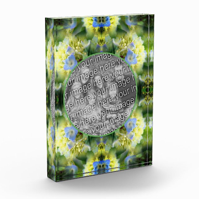 Blue Hydrangea Flower Create Your Own  Photo Block (Left)