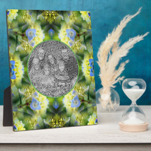 Blue Hydrangea Flower Create Your Own Photo Plaque