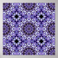 Blue Hydrangea Flower Petals Abstract Art Pattern 