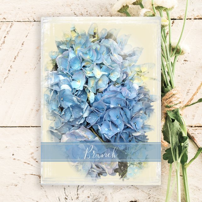 Blue Hydrangea Flower Post Wedding Brunch Invitation (Creator Uploaded)