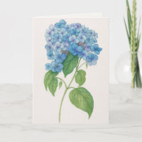 Blue Hydrangea Flower | Printable Greetin