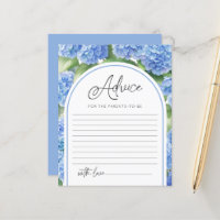 Blue Hydrangea Flowers Advice Parents Baby Shower
