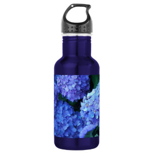 Blue Hydrangea Flowers Floral 532 Ml Water Bottle